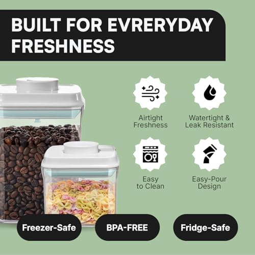 Bop Top Airtight Food Storage Containers | Pop-Top Lid | Multi-Pack