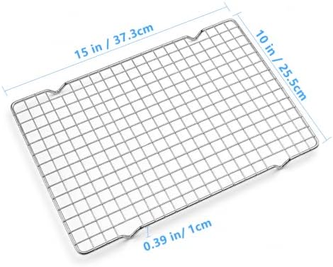 10"x15" Cooling Racks for Cooking & Baking, 2PCS Wire Rack