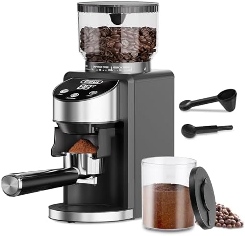 Gevi Burr Grinder, 35 Settings Espresso Drip French Press,Anti-Static Black