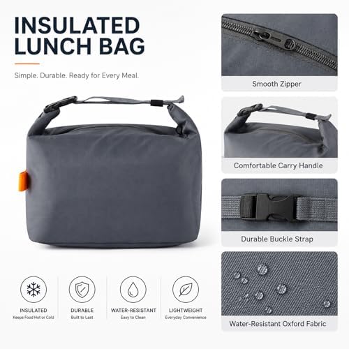 Insulated Lunch Bag For Women, Reusable Lunch Box Tote Bags
