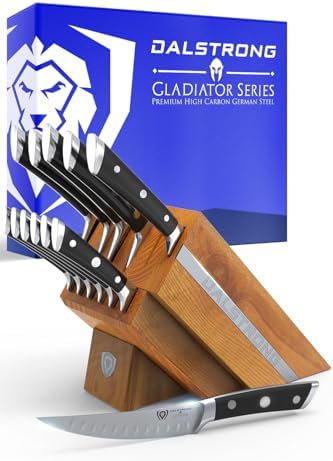 Dalstrong 12-Pc Elite Knife Block Set - German High-Carbon Steel
