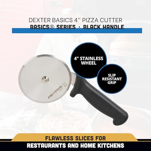 Dexter Russell P94ZZA-4 Basics (31631) Pizza Cutter, 4", Stain-Free, high-Carbon Steel and Black Plastic Handle‍‌‌‌‌‍‌‌‍‌‌‌‌‍‌‌‌‌‍‌‌‍‌‌‌‌‍‌‌‌‍‌‌‌‍‌‌‍‌‌‌‍‌‌‌‌‍
