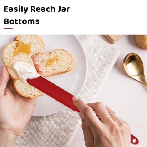 MOJOTORY Silicone Jar Scraper with Long Handle