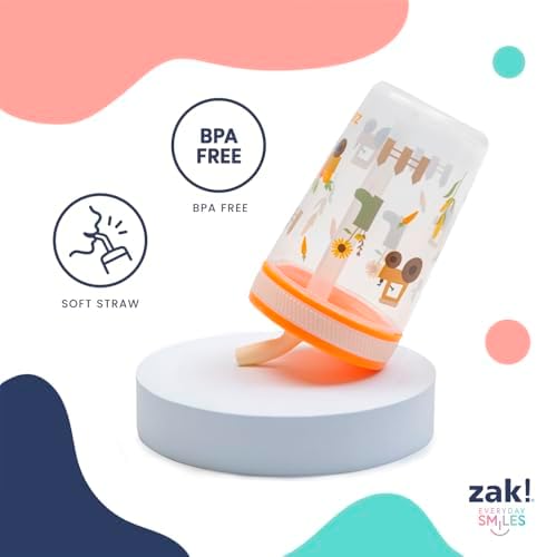Zak Designs 15oz Cocomelon Kelso Tumbler Set, Leak-Proof Screw-On Lid with Straw Made of Durable Plastic and Silicone, Perfect Bundle for Kids