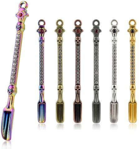 6-Pack Mini Spoons Metal Tiny Shovels 3-Inch Small Medicine Spoon