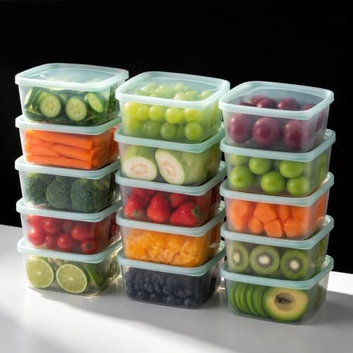 LivLab Mker 30 PCS 20OZ Food Storage Containers with Lids - Meal Prep