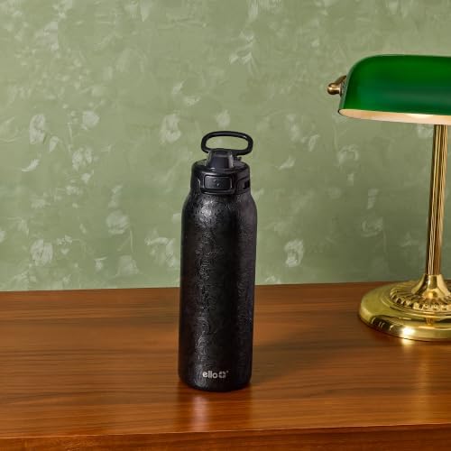 Ello Pop & Fill Insulated Stainless Steel Water Bottle with Quick Fill Lid, Leakproof Locking, Sip or Chug Spout, BPA-Free, Double Wall Vacuum Insulated for Sports, Travel & School- 22oz / 32oz / 40oz
