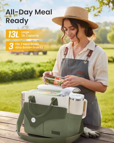 LOVEVOOK Lunch Box for Women,Large Insulated Leakproof Lunch Bag for Work