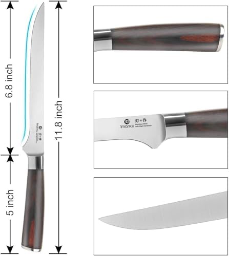 imarku Fillet Knife 6 Inch, German High Carbon Stainless Steel Boning Knife