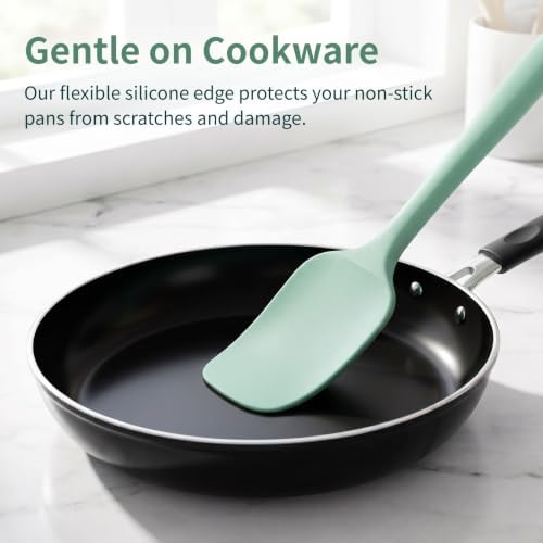 Silicone Spatulas 7Pcs, 8.2 Inch Small Spoon Spatula Set, BPA-Free