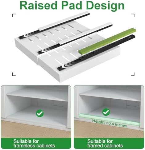 PAKETA 1 Pack Expandable Pull Out Cabinet Organizer,21" Deep