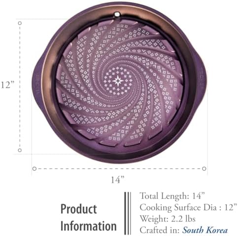 TECHEF - Korean BBQ Nonstick Grill Pan, KBBQ Grill Pan, PFOA-Free, Dishwasher Oven Safe, Made in Korea