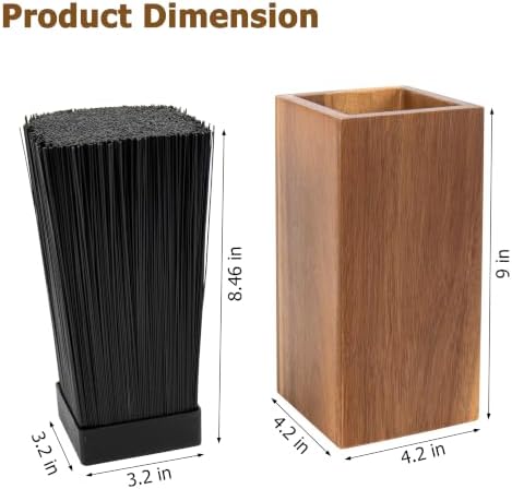 RedCall Universal Knife Block without Knives, Acacia Wood Knife Holder Organizer with Removable Insert, Large Knife Storage Block for Kitchen Countertop, Fits Chef Santoku Bread Steak Knives