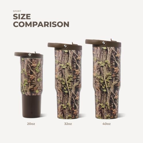 HydroJug Sport 20 oz Insulated Stainless Steel Water Bottle, Woodland