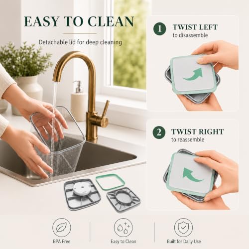3-Pack 1.3 Qt Airtight Food Storage Containers, Stackable Pop Lids