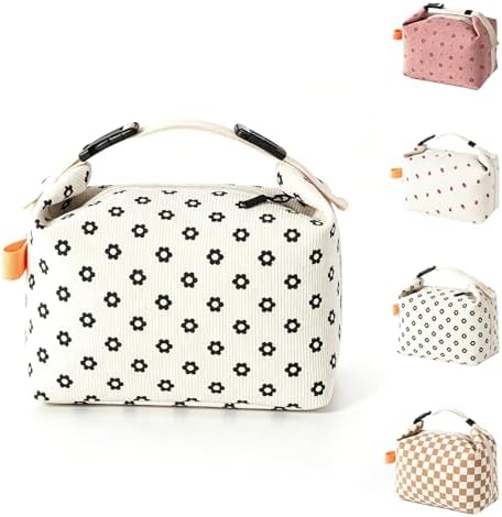 SUOXU Insulated Lunch Bag, Reusable Thermal Lunch Box Tote for Women & Men, Large Capacity Leakproof Cooler Bag for Work, Picnic Travel （Pattern 1）