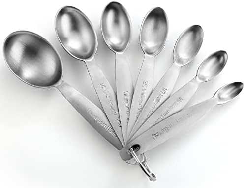Spring Chef Stainless Steel Measuring Spoons Set of 7 with Leveler