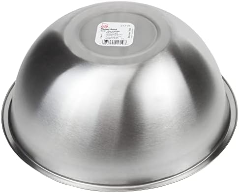 Chef Craft Brushed Mixing Bowl, 8-Quart, Stainless Steel