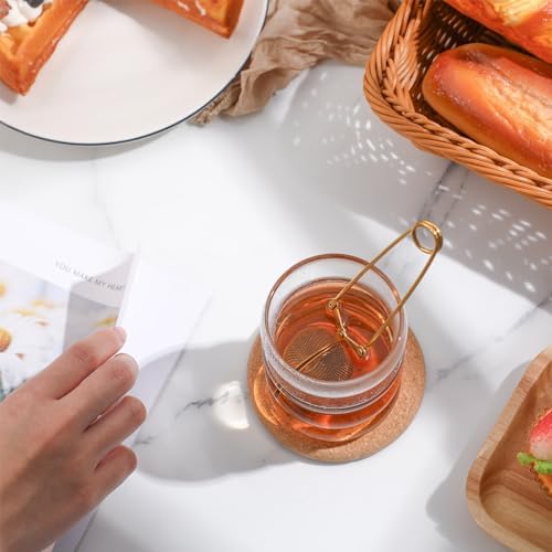 Yinder 20 Pcs Snap Ball Tea Infuser Stainless Steel, Gold