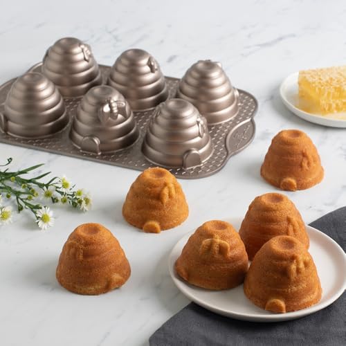 Nordic Ware Beehive Cakelet, 3 Cup Capacity, Toffee