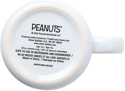 Silver Buffalo Peanuts Halloween Squad Costumes, Ceramic Camper Mug, 20oz
