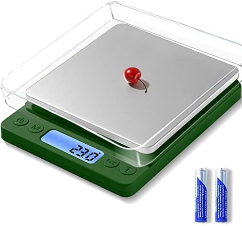 Digital Food Scale for Food Ounces and Grams，YONCON 3000g/0.1gram Accuracy Multifunctional Kitchen Scale for Cooking, Baking | Small Size for Easy Storage | Tare Function