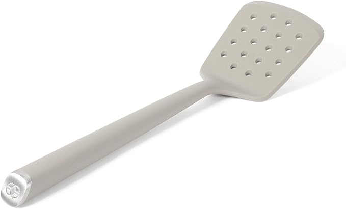 Calphalon Edge Silicone Flexible Slotted Turner - Taupe