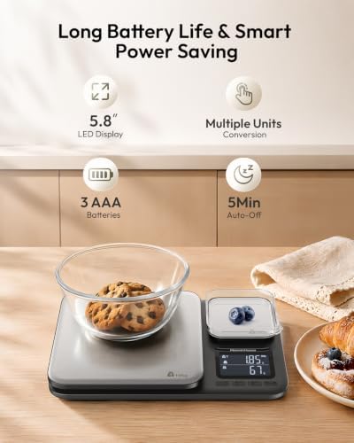 Maestri House Dual Platform Kitchen Scale, 10kg/500g, 1g/0.01g Precision