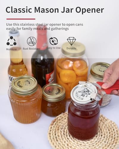 CYDW Mason Jar Opener Tool with Soft Touch Handle, for Canning Supplies