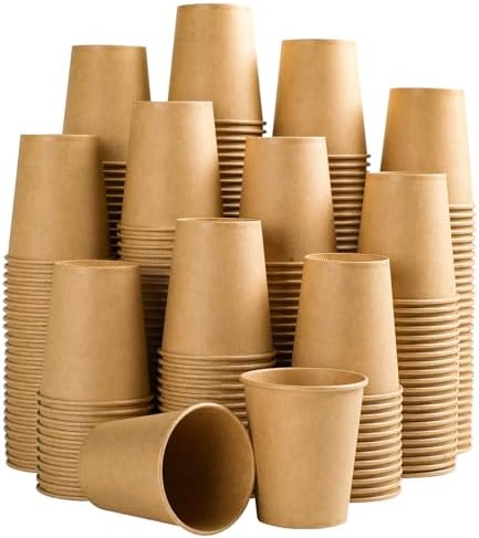 Clawsoff 300 Pack 5 oz Paper Cups Disposable Kraft Mouthwash Cups Small