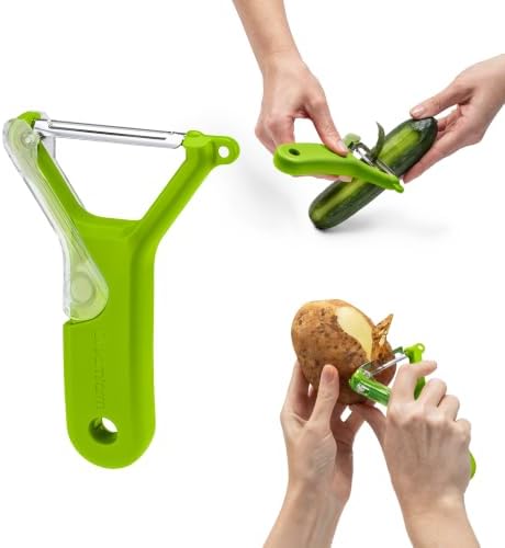 Dreamfarm Sharple Y Self-Sharpening Vegetable Peeler - Kermit Green