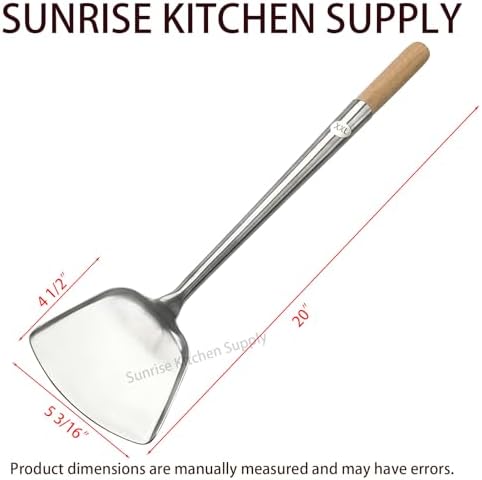 Sunrise Commercial Grade Wok Spatula (Shovel 20" (XXL))