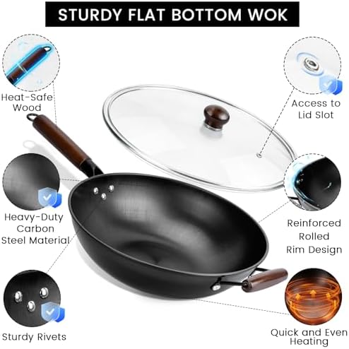 Carbon Steel Wok - 𝟑𝟑% 𝐎𝐟𝐟 Woks & Stir-Fry Pans