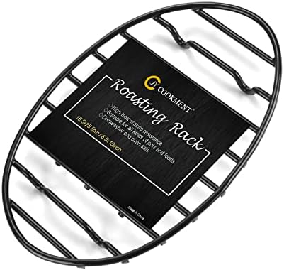 Roasting Rack with Integrated Feet, Cooling Drying Rack Enameled Coating