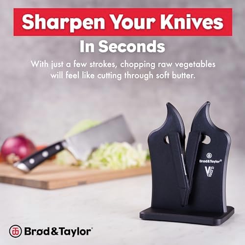 Brod & Taylor VG2 Classic Knife Sharpener | 3-Action Tungsten Carbide (Nylon)