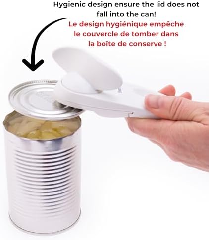 Starfrit Little Beaver Can Opener, Safe, Comfort Grip, Red