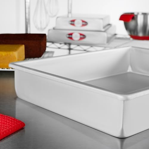 Fat Daddio's POB-12163 Anodized Aluminum Sheet Cake Pan, 12 x 16 x 3 Inch