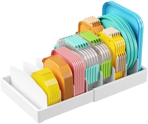 Lifewit Kitchen Cabinet Organizer for Food Contanier Lid with 9 Sections