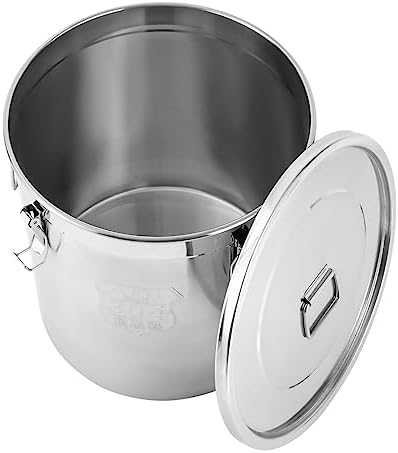 DYNAMI 12.7Gal 304 Stainless Steel Rice Storage Container 40-90Lbs