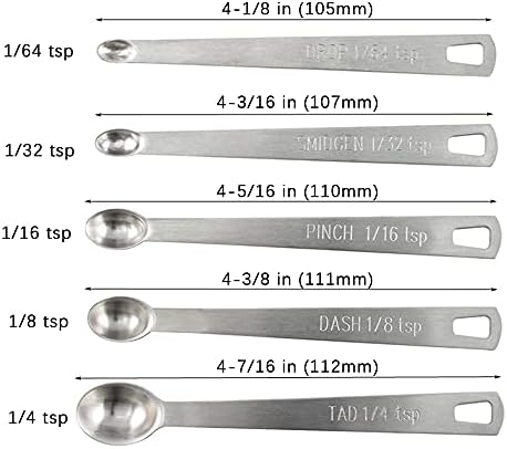 1Pack Mini Measuring Spoon Set, Small Teaspoon for Tiny Measurement