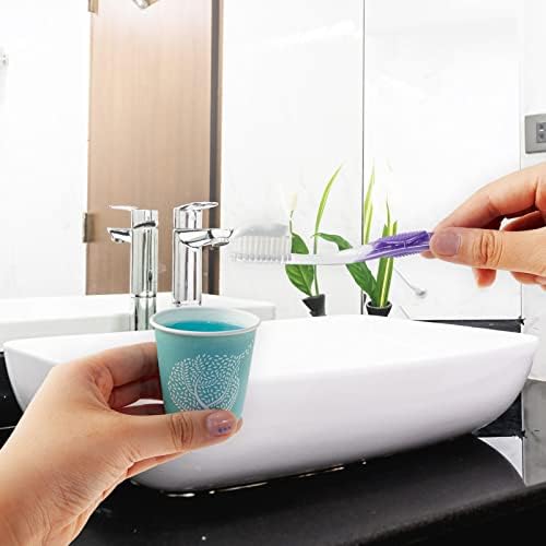 LITOPAK 300 Pack 3 oz Paper Cups, Colorful Disposable Mouthwash Cups 3 oz