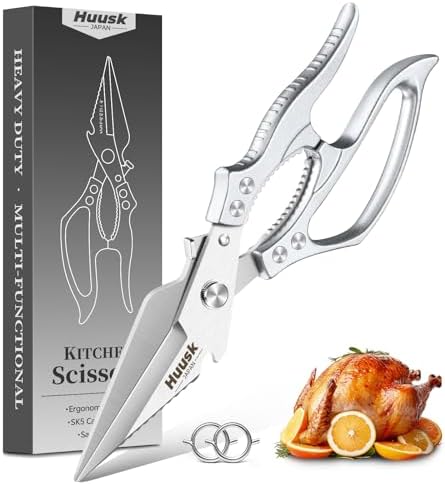 Huusk Kitchen Scissors for Food - Multifunction Poultry Shears Heavy Duty