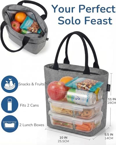 Aosbos Lunch Tote Bag,Insulated Lunch Bag For Women,Work,Office