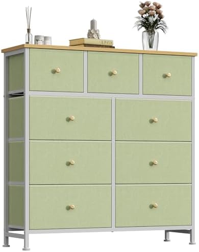 OLIXIS 9 Drawer Tall Dresser for Bedroom, Closet Organizers and Storage