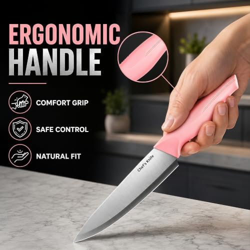 14-Piece Kitchen Knife Block Set with Built-In Sharpener