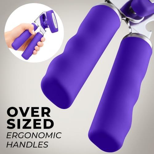 Zulay Kitchen Stainless Steel Swing Open Manual Can Opener Comfortable Grip
