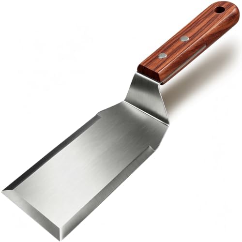 Durable Stainless Steel Griddle Spatula, Blade:5.3"L×2.8"W