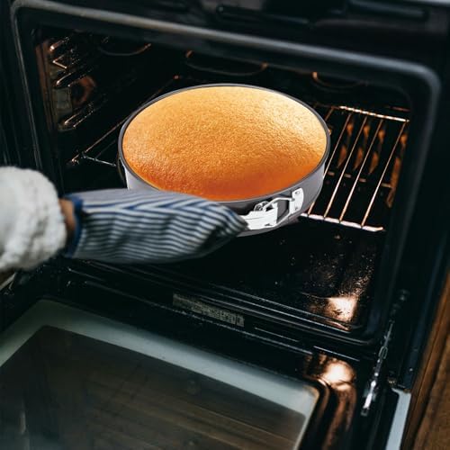 Springform Pan, Nonstick Cake Pan, Round cheesecake pan with leak-proof non-stick bottom removable bakeware.Cheesecakes, Pizzas and Quiches. (4+5+6 Inches)