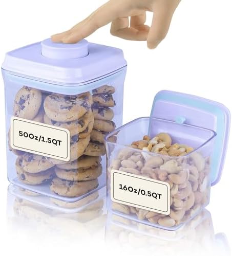 Bop Top Airtight Food Storage Containers | Pop-Top Lid | Multi-Pack