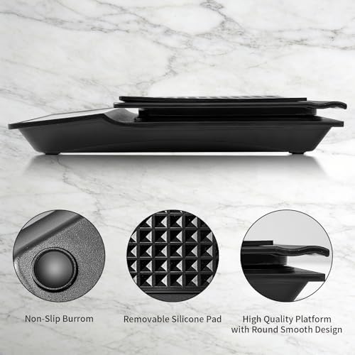 Coffee Scale with Timer, 3kg/0.1g High Precision Espresso Scale, Digital Kitchen Scale for Espresso and Pour-Over Coffee (Batteries Included)